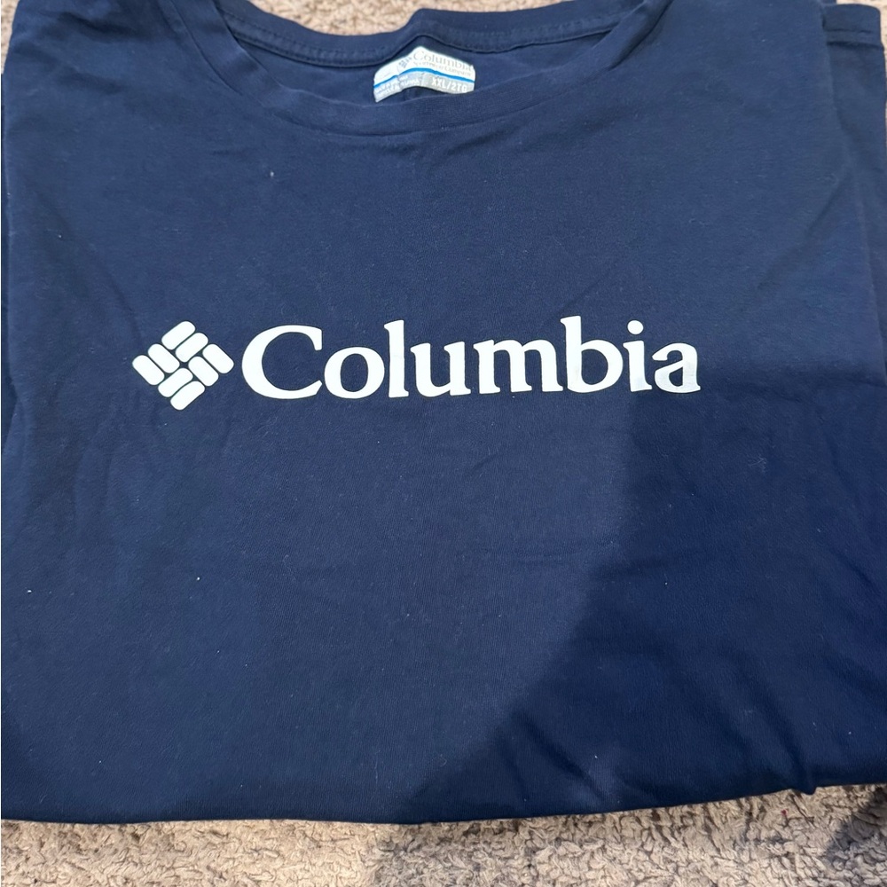 Columbia Dark Blue Logo Tee